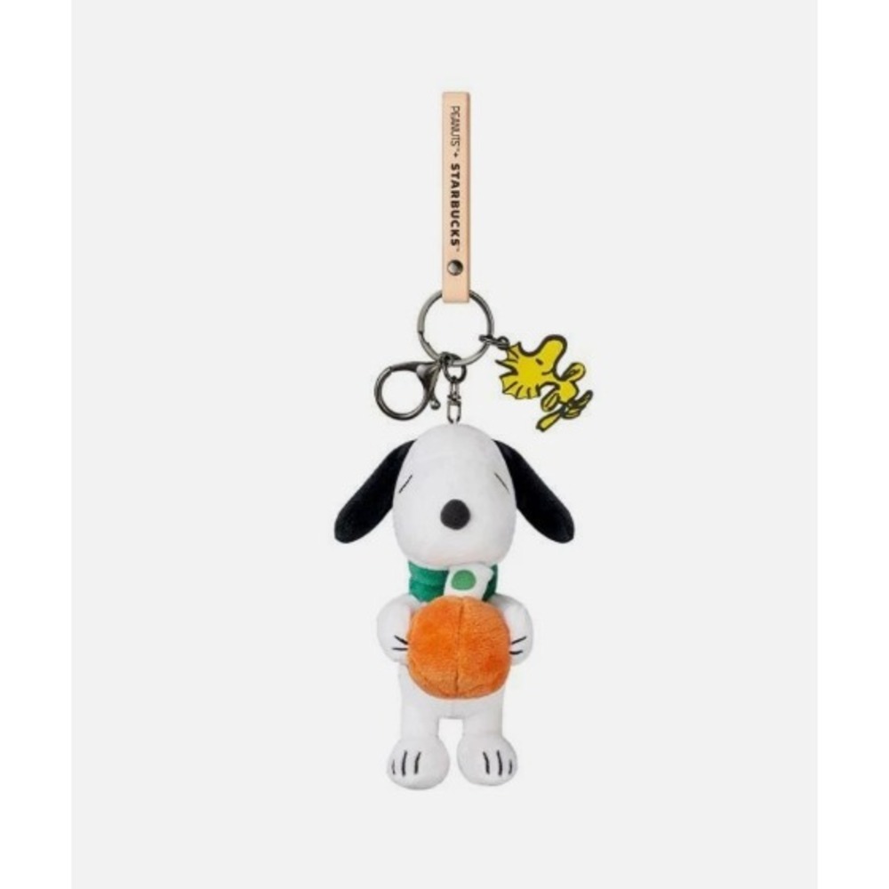 Starbucks X Peanuts Collaboration Snoopy Bag Charm Plush IN HAND 100% Authentic